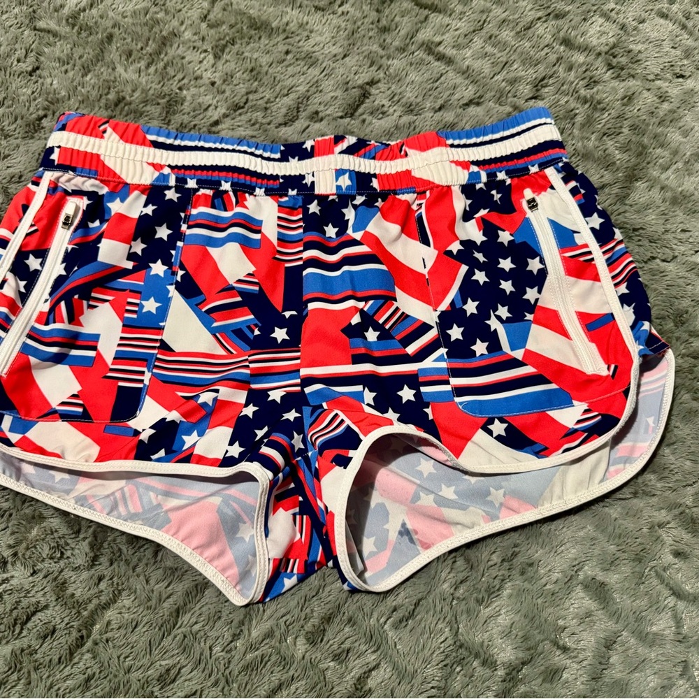Patriotic Print Women's Shorts
